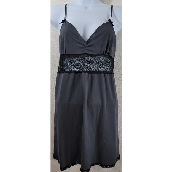 Gilligan & O'Malley Charcoal Spaghetti Strap Sleepwear Small Lightweight Soft - Picture 1 of 5